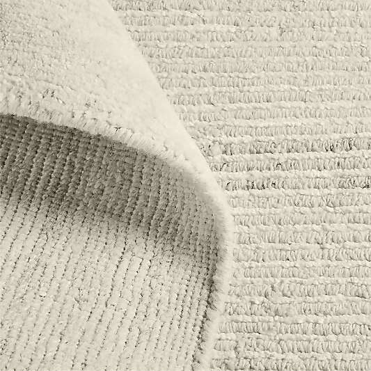 Dreux Wool Blend Hand-Knotted Ivory Area Rug