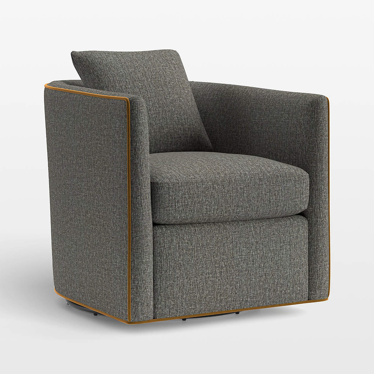 Drew Small Swivel Accent Chair + Reviews Crate & Barrel