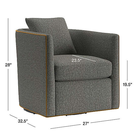 Drew Small Swivel Accent Chair