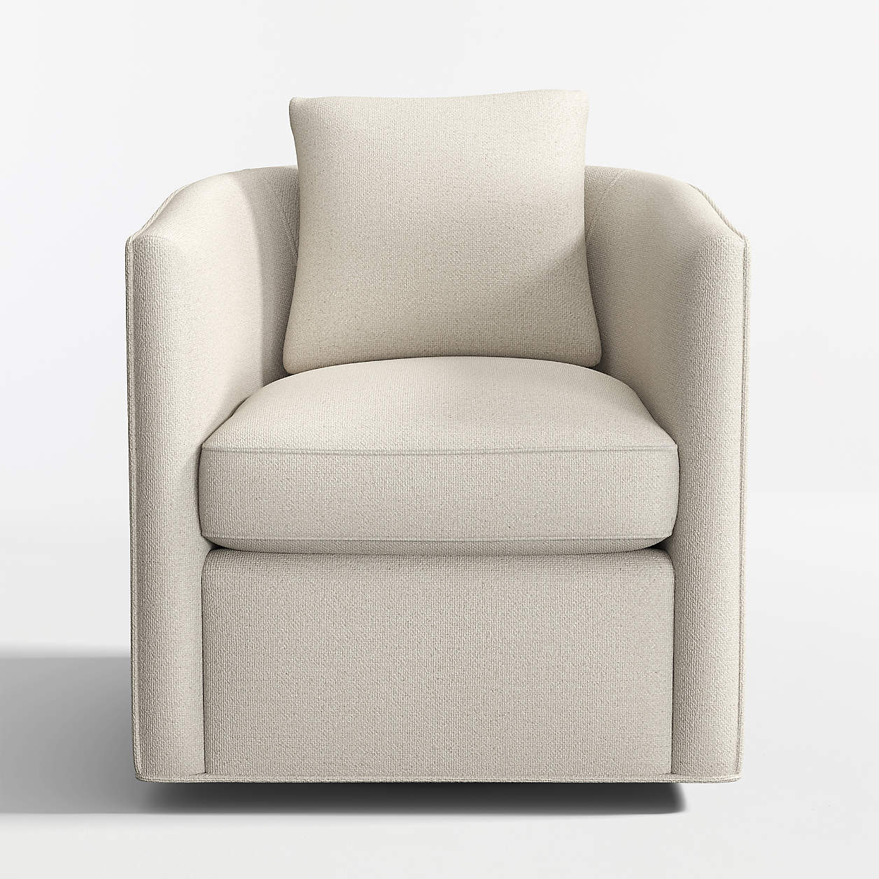 Drew Small Swivel Accent Chair + Reviews Crate & Barrel Canada