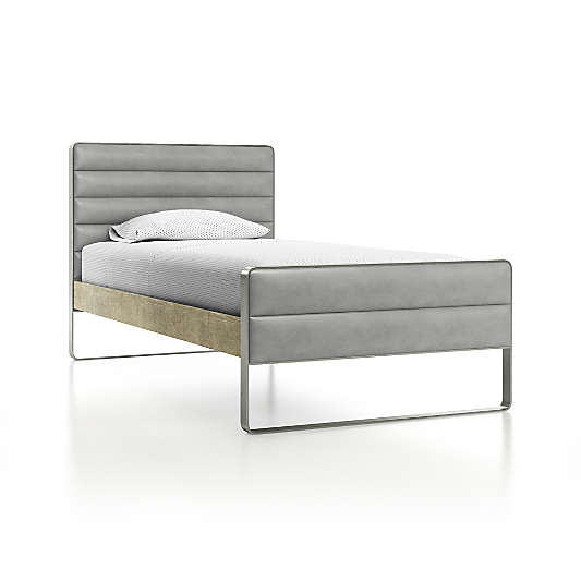 Drew Wood and Metal Twin Bed