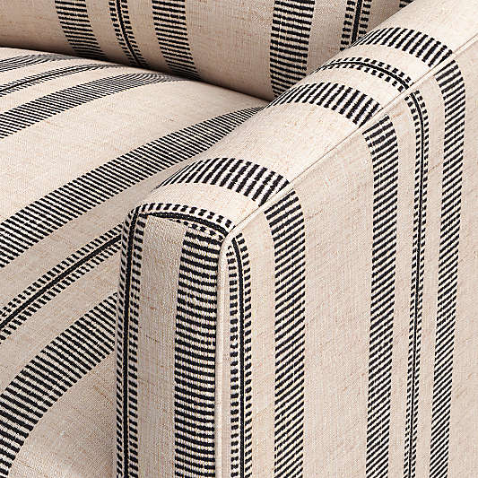 Drew Striped XL Swivel Accent Chair