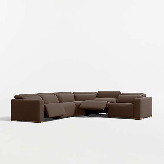 Drift 5-Piece L-Shaped Power Triple-Reclining Sectional Sofa