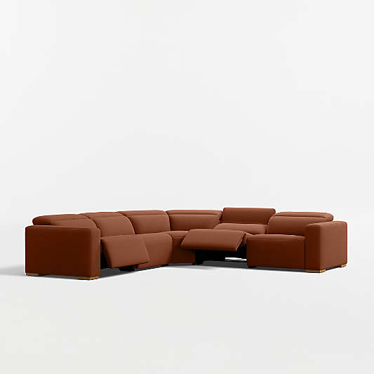 Drift 5-Piece L-Shaped Power Triple-Reclining Sectional Sofa