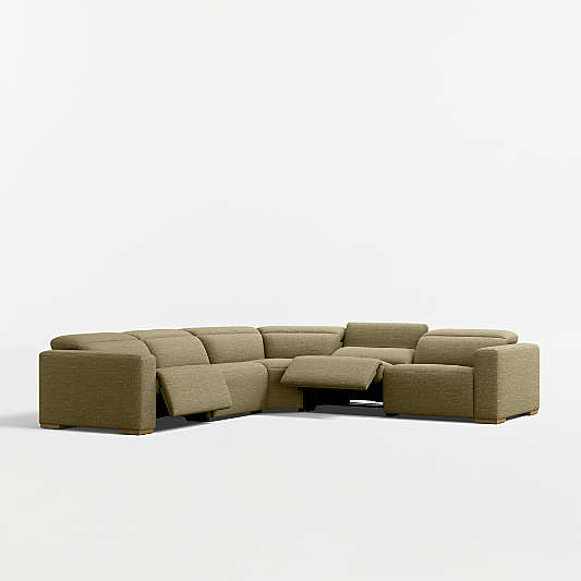 Drift 5-Piece L-Shaped Power Triple-Reclining Sectional Sofa