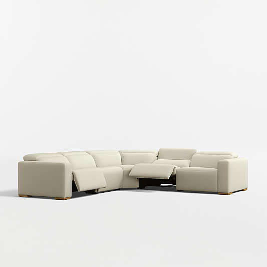 Drift 5-Piece L-Shaped Power Triple-Reclining Sectional Sofa