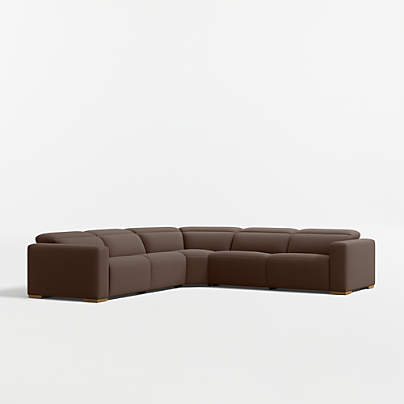 Drift 5-Piece L-Shaped Power Triple-Reclining Sectional Sofa