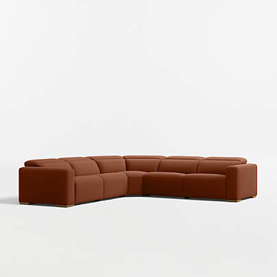 Drift 5-Piece L-Shaped Power Triple-Reclining Sectional Sofa