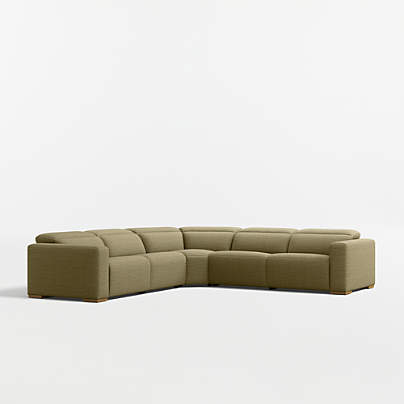 Drift 5-Piece L-Shaped Power Triple-Reclining Sectional Sofa