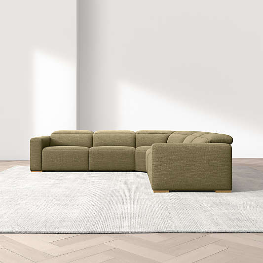 Drift 5-Piece L-Shaped Power Triple-Reclining Sectional Sofa