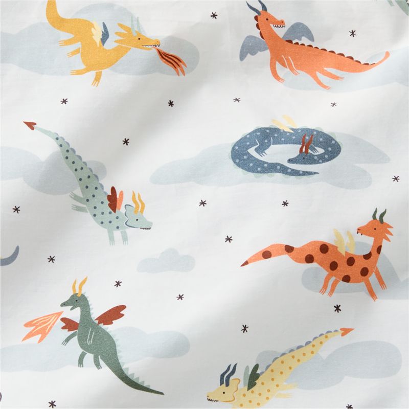 Dragon Moon 100% Organic Cotton Gauze Kids Twin Duvet Cover - image 2 of 6