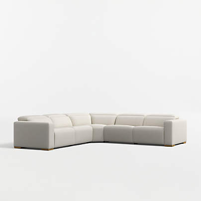 Drift 5-Piece L-Shaped Power Triple-Reclining Sectional Sofa