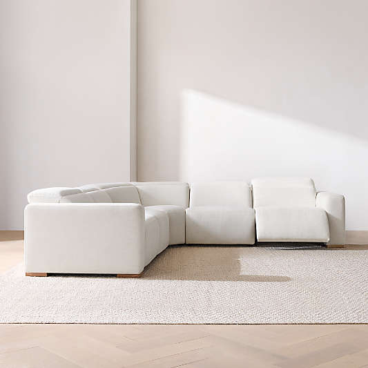Drift 5-Piece L-Shaped Power Triple-Reclining Sectional Sofa