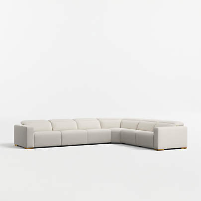 Drift 6-Piece L-Shaped Power Quadruple-Reclining Sectional Sofa