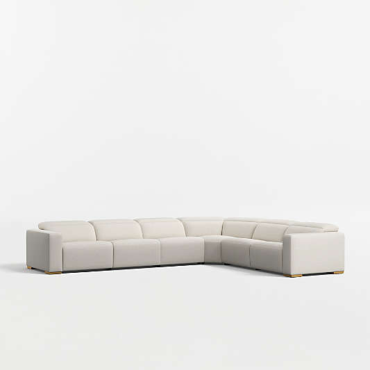 Drift 6-Piece L-Shaped Power Quadruple-Reclining Sectional Sofa