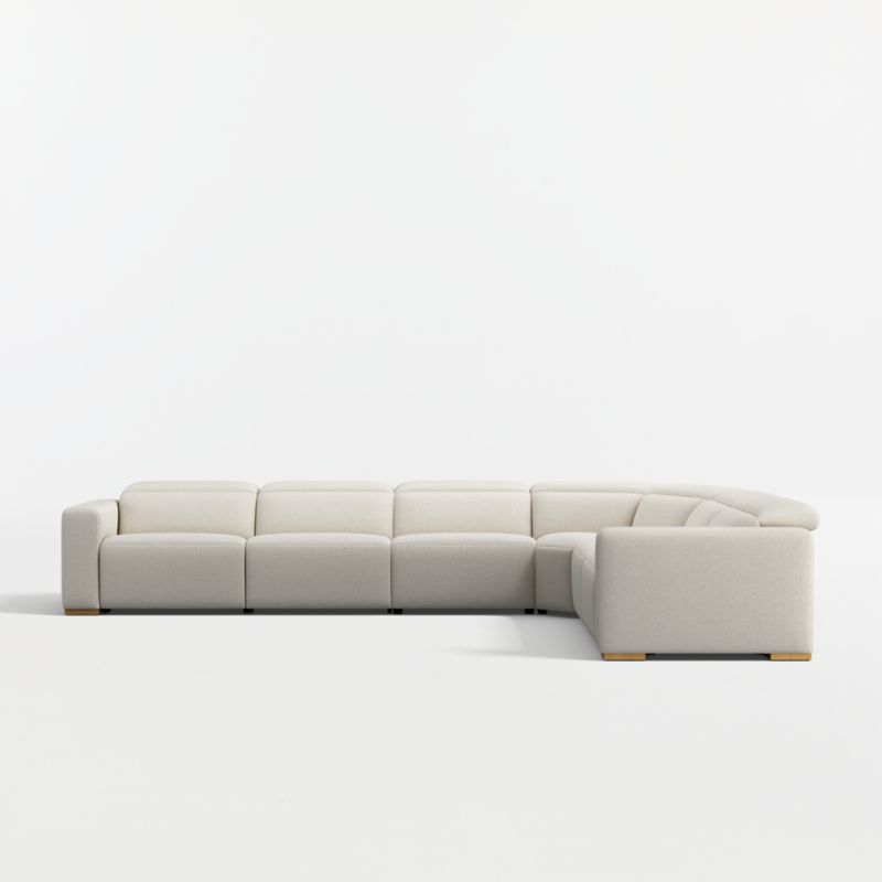 Drift 6-Piece L-Shaped Power Quadruple-Reclining Sectional Sofa - image 6 of 12