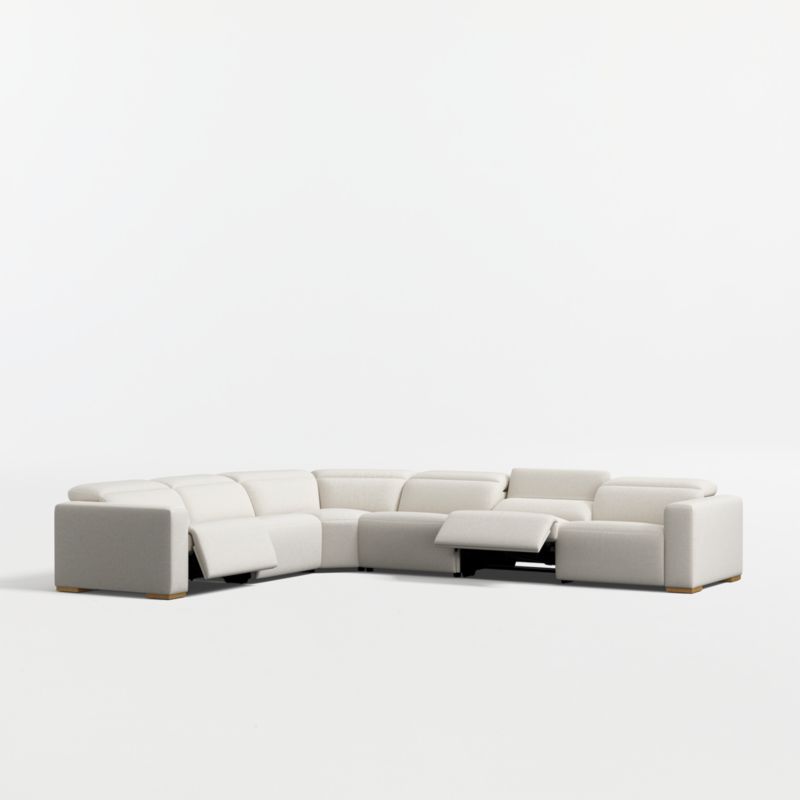 Drift 6-Piece L-Shaped Power Quadruple-Reclining Sectional Sofa - image 9 of 12