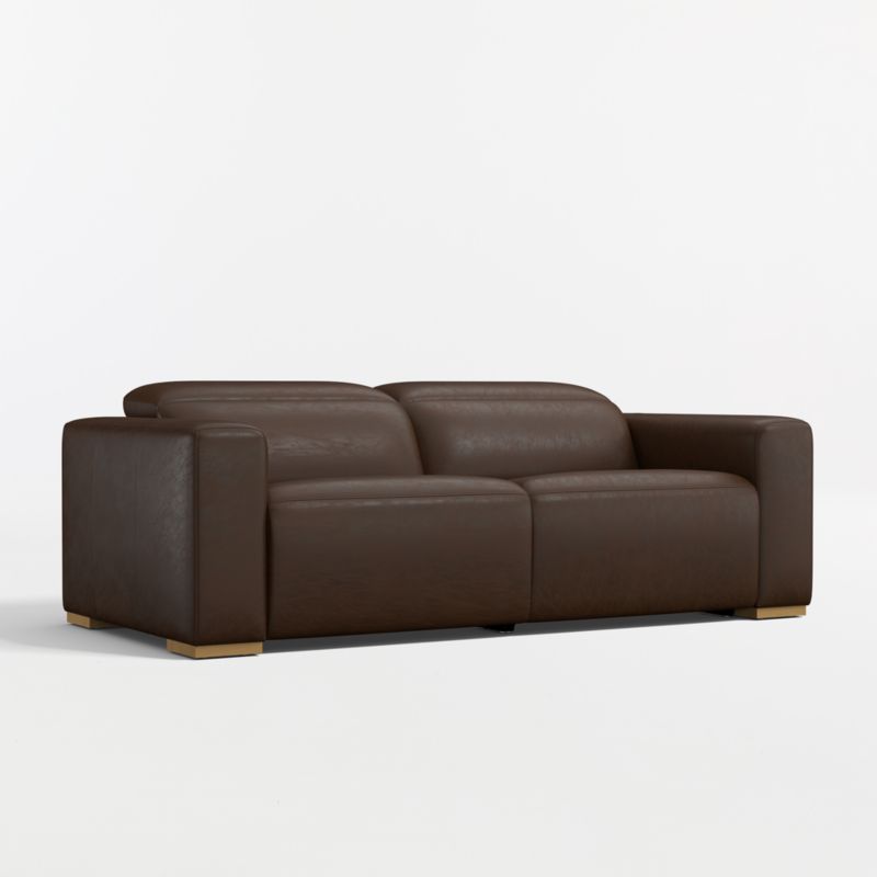 Drift 87" Power Dual-Reclining Leather Sofa - image 2 of 8