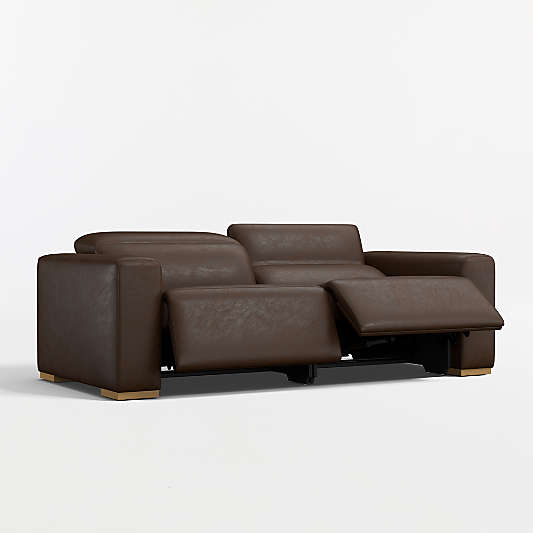 Drift Power Reclining Leather Sofa (87"-120.5")