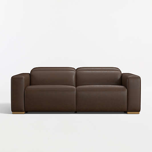 Drift 120.5" Power Triple-Reclining Leather Sofa