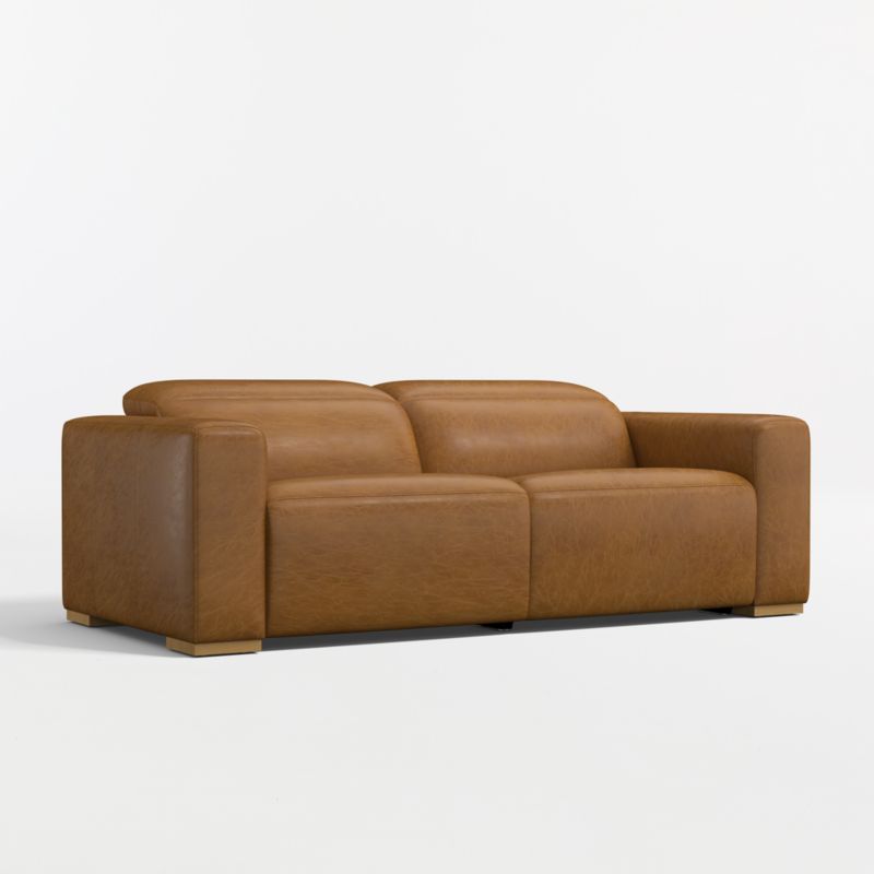 Drift 87" Power Dual-Reclining Leather Sofa - image 2 of 8