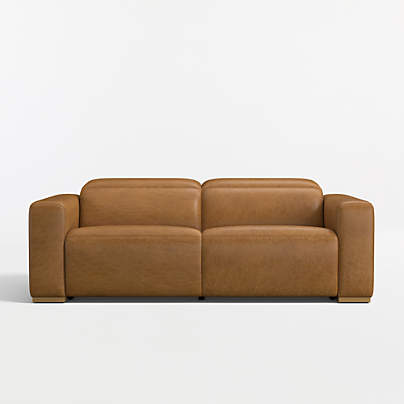 Drift 87" Power Dual-Reclining Leather Sofa
