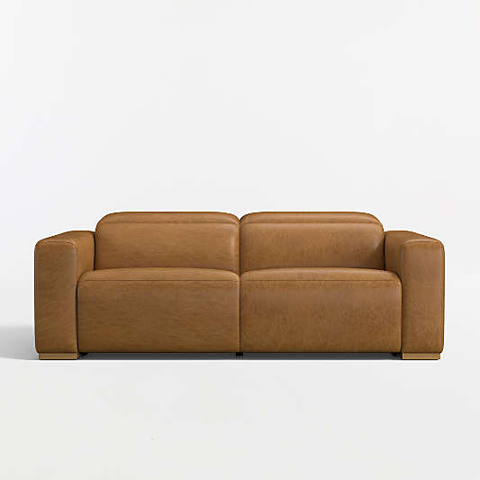 Drift Power Reclining Leather Sofa (87"-120.5")