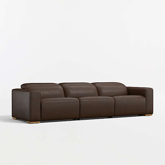 Drift Power Reclining Leather Sofa (87"-120.5")