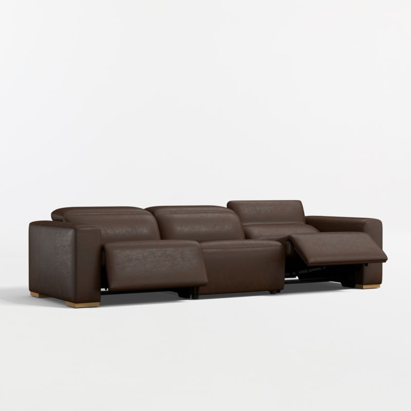 Drift 120.5" Power Dual-Reclining Leather Sofa - image 4 of 9