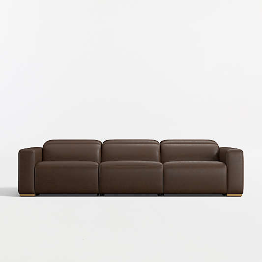 Drift 120.5" Power Dual-Reclining Leather Sofa