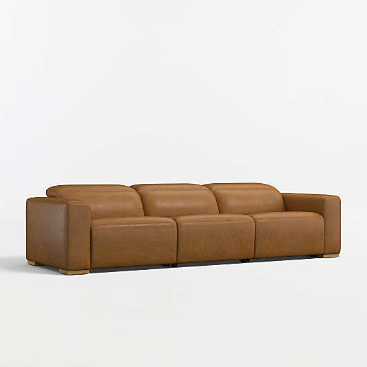 Drift Power Reclining Leather Sofa (87"-120.5")