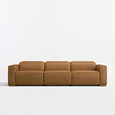 Drift 120.5" Power Dual-Reclining Leather Sofa