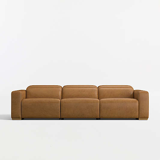 Drift 120.5" Power Dual-Reclining Leather Sofa
