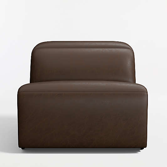 Drift Leather Power Reclining Armless Chair Sectional Piece