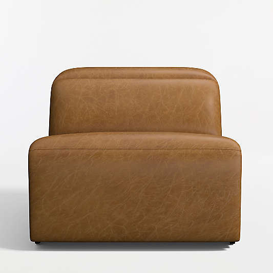 Drift Leather Power Reclining Armless Chair Sectional Piece