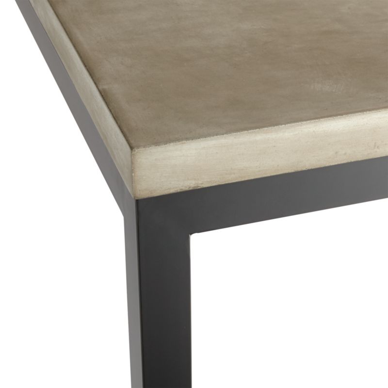 Parsons Concrete Top/ Dark Steel Base 48x28 Dining Table - image 6 of 15