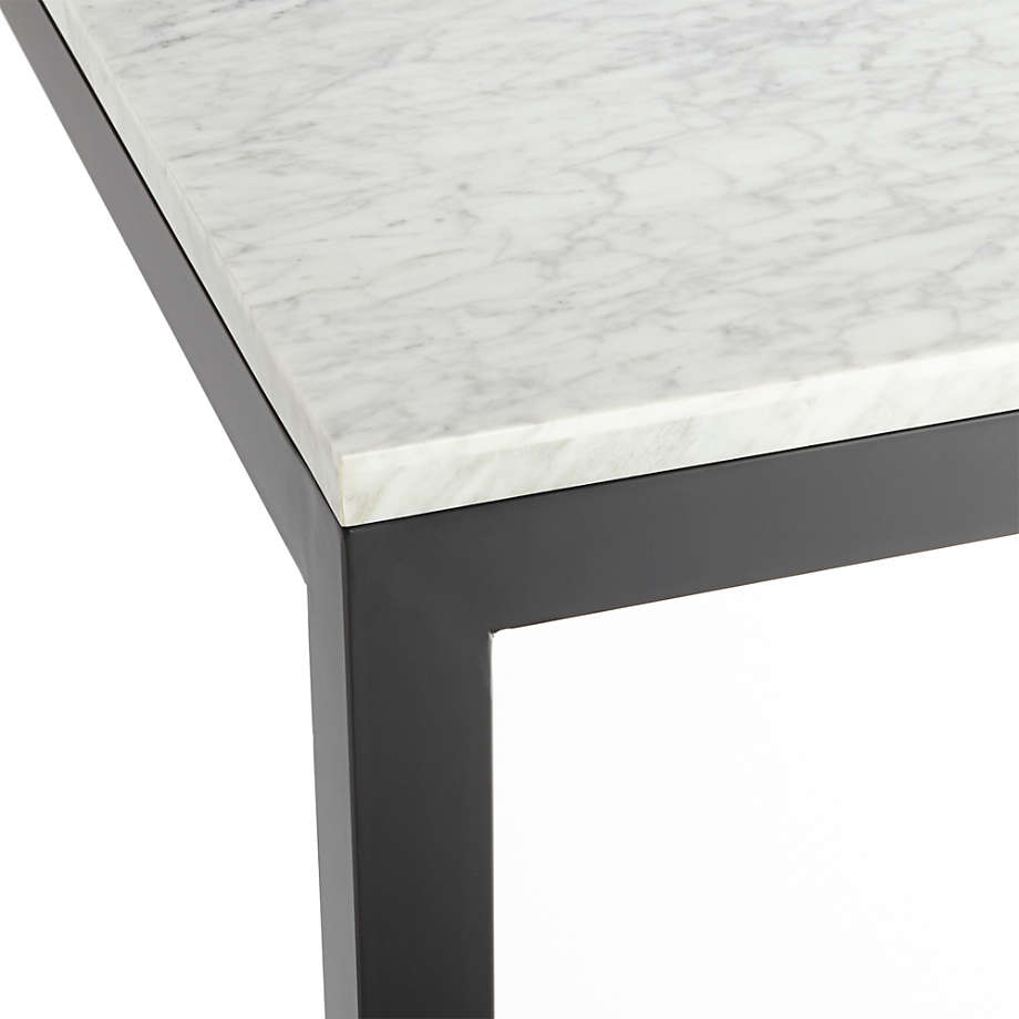 crate and barrel marble top dining table