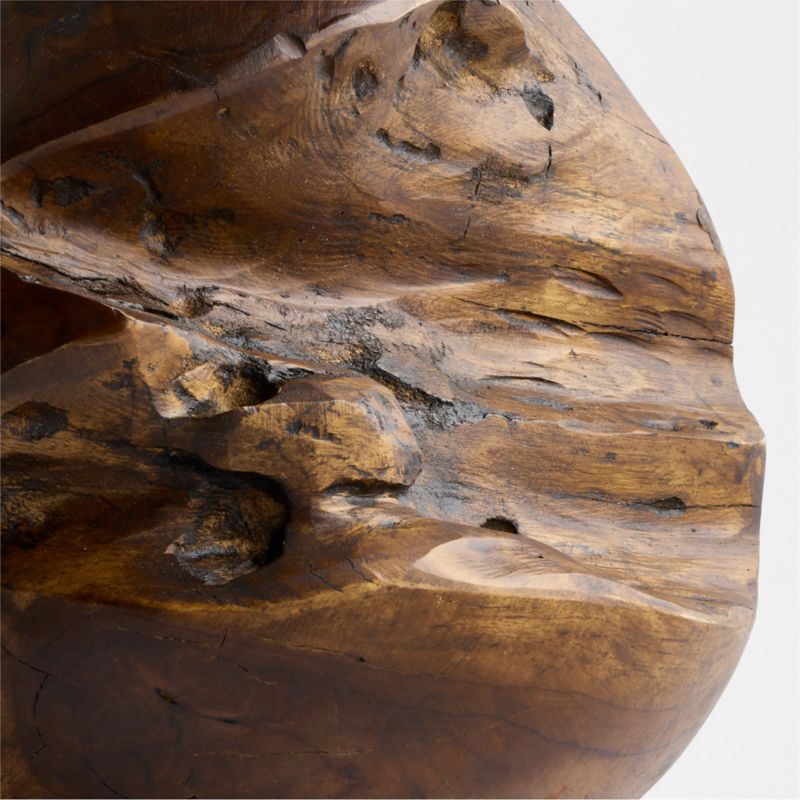 Dark Walnut Wood Small Sphere Decorative Object - image 3 of 4