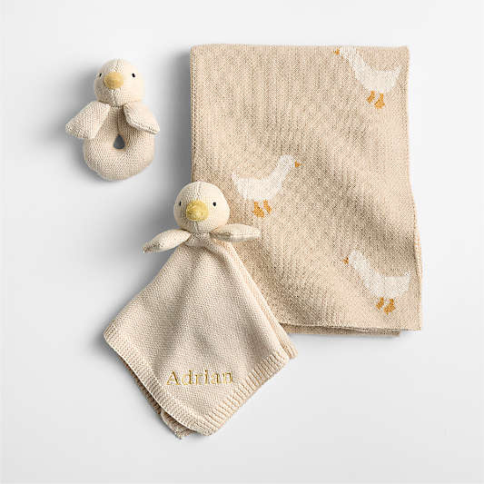 Darling Duckling 3-Piece Baby Stroller Blanket Gift Set