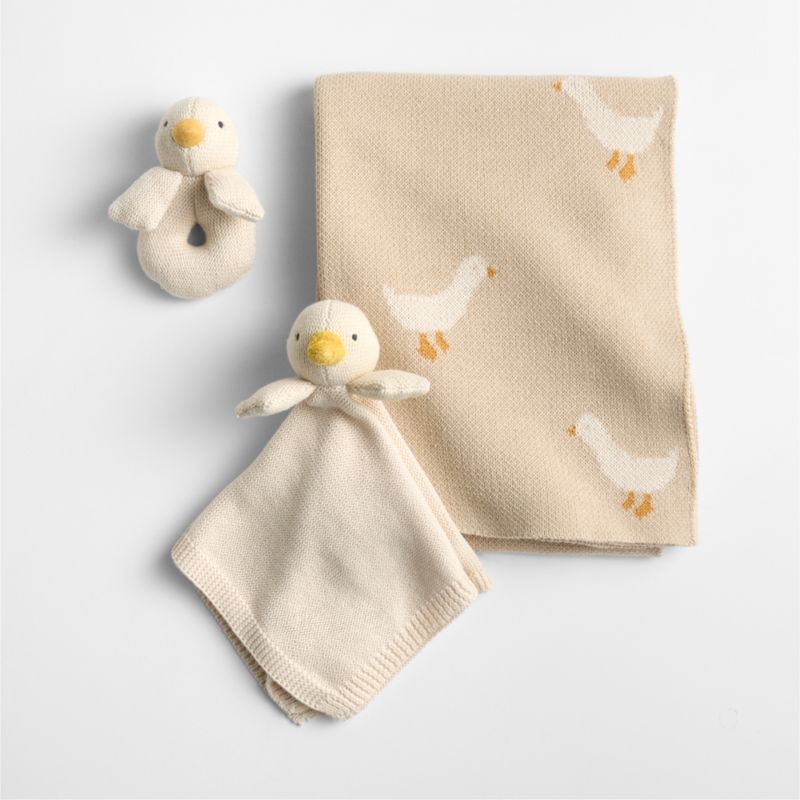 Darkling Duckling 3-Piece Baby Stroller Blanket Gift Set - image 4 of 6