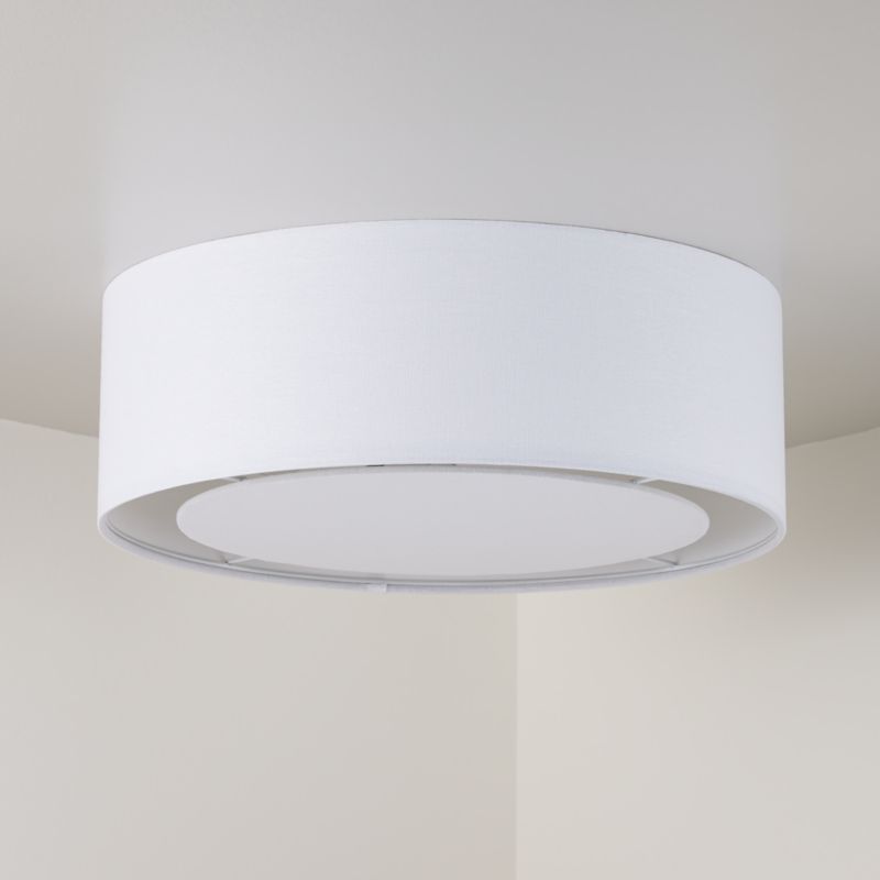 White Drum Shade Flush Mount Reviews Crate Kids - Crate And Barrel Flush Mount Ceiling Light