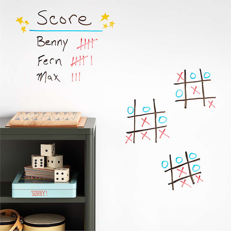 Tempaper Dry Erase White Peel and Stick Wallpaper Crate & Kids