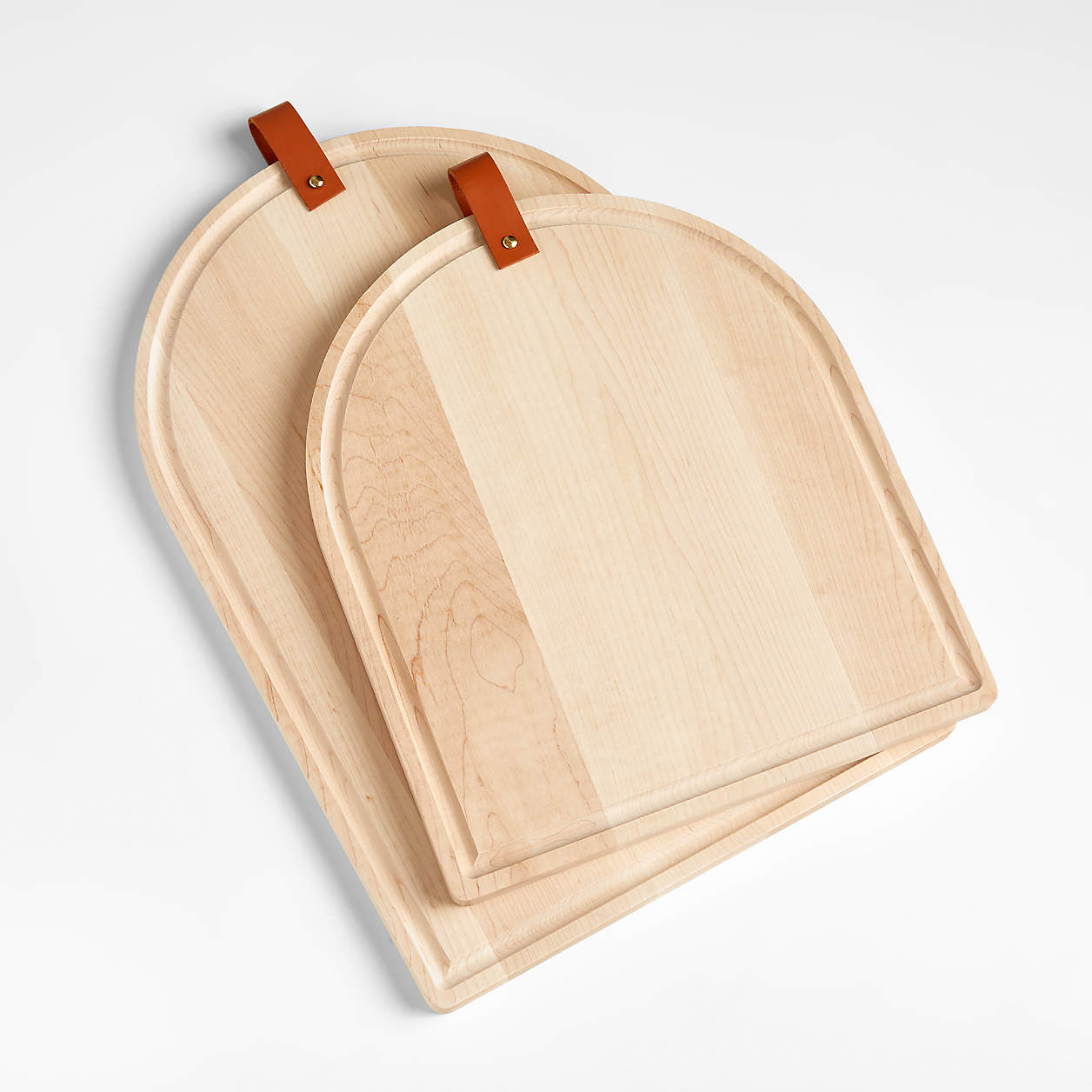 Tomos Maple Cutting Boards with Leather Straps