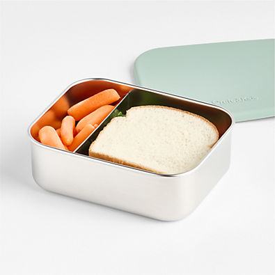 View Green Stainless Steel Dual Compartment Lunch Container details