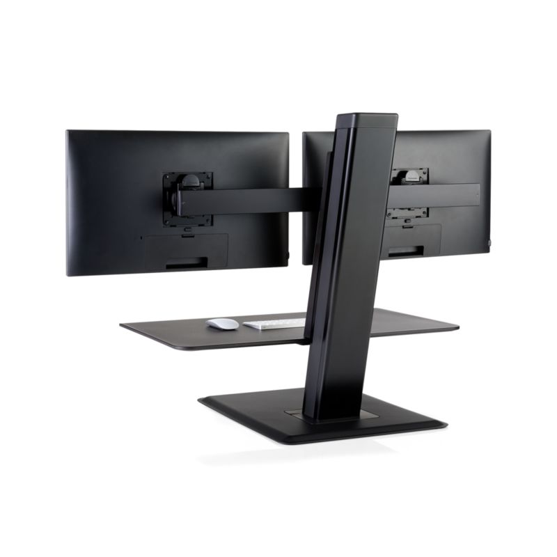 Humanscale ® Black Dual Monitor Quickstand Eco Standing Desk Converter - image 5 of 7