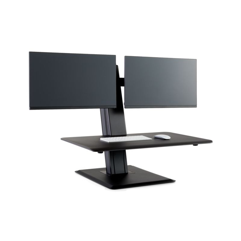 Humanscale ® Black Dual Monitor Quickstand Eco Standing Desk Converter - image 4 of 7