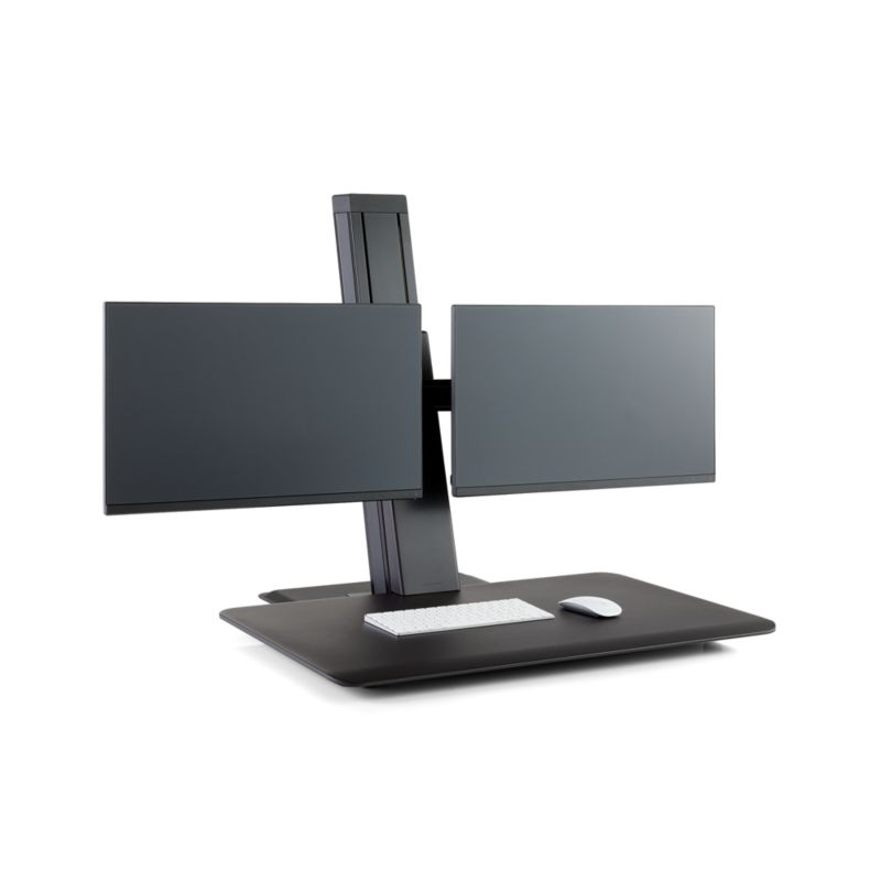 Humanscale ® Black Dual Monitor Quickstand Eco Standing Desk Converter - image 2 of 7