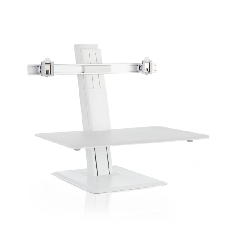 Humanscale ® White Dual Monitor Quickstand Eco Standing Desk Converter - image 4 of 7