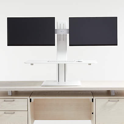 Crate and barrel sit stand deals desk