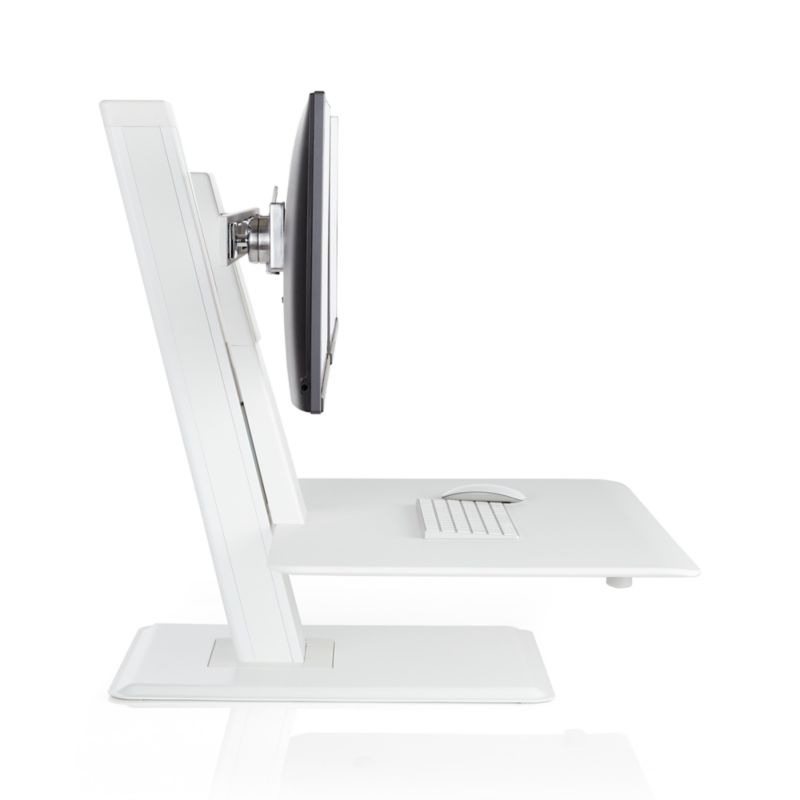 Humanscale ® White Dual Monitor Quickstand Eco Standing Desk Converter - image 2 of 7